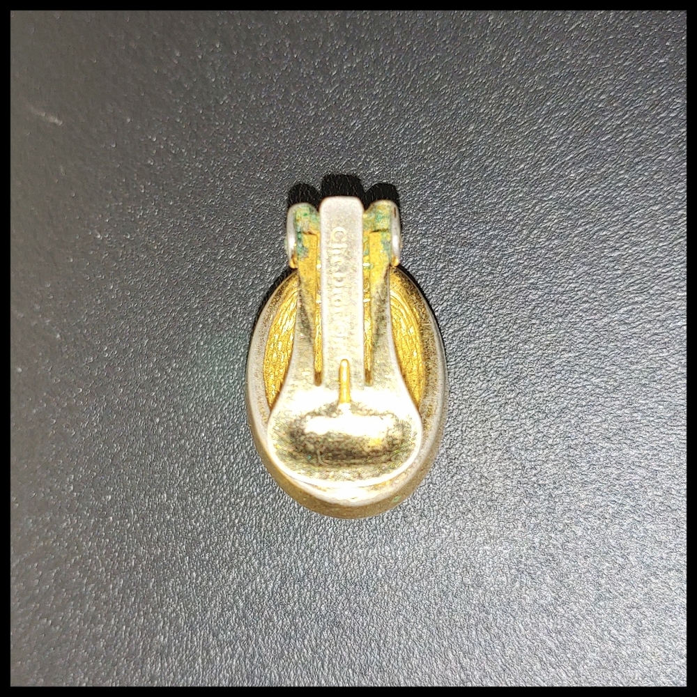 Vintage Christian Dior Single Clip-On Earring, Marked - Picture 5 of 6